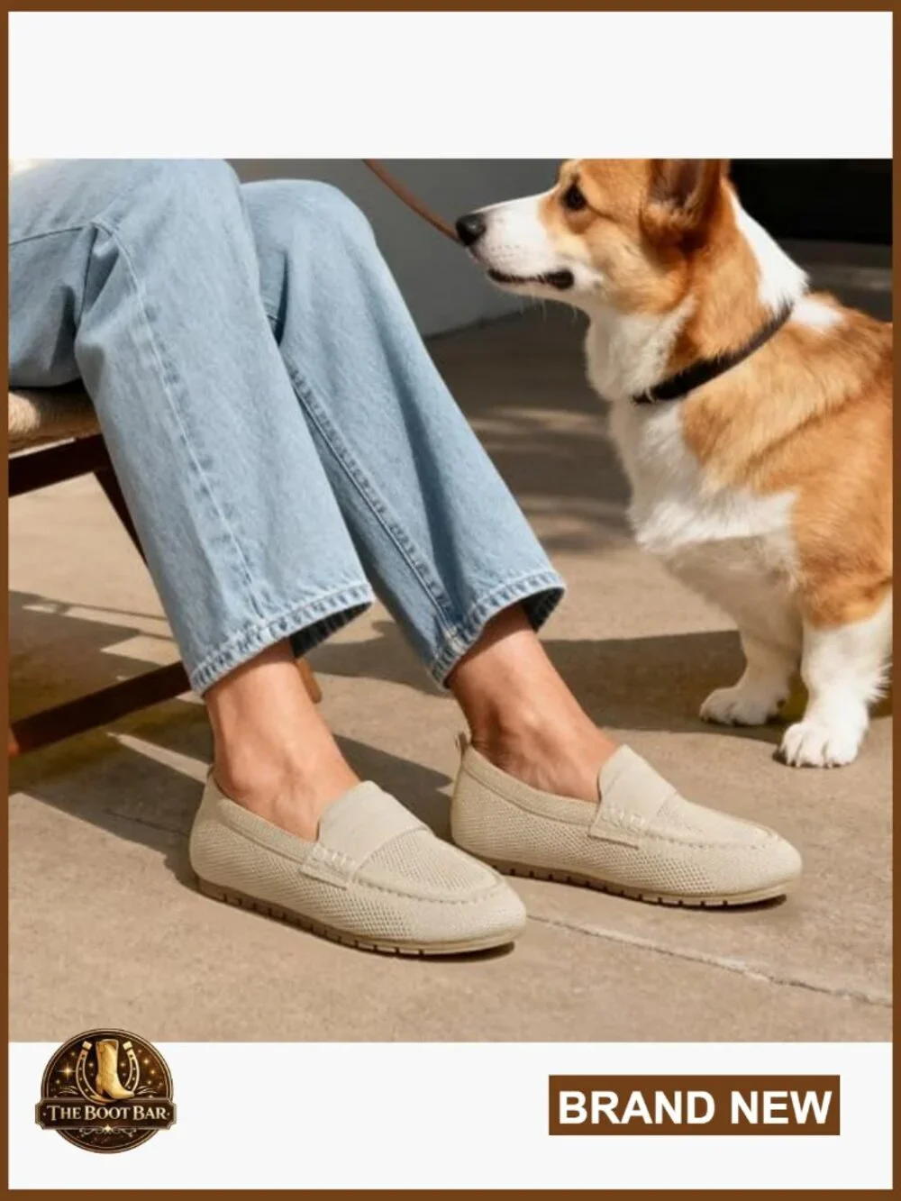 Knitted Loafers Women Slip On Flats Comfortable Work Casual Walking Shoes